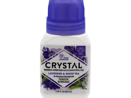 Crystal Mineral Deodorant Roll-on Lavender & White Tea 2.25oz Supply