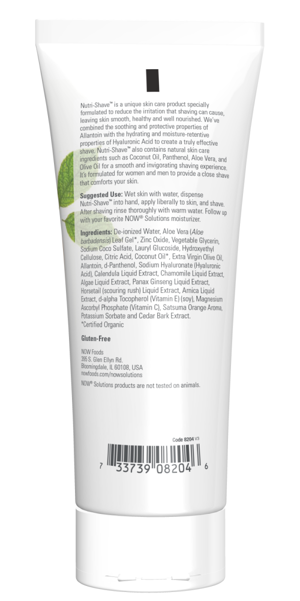 Now Solutions Nutri-Shave Cream 8oz Cheap