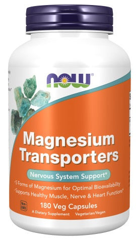 Now Magnesium Transporters Veg Capsules 180ct Online Hot Sale