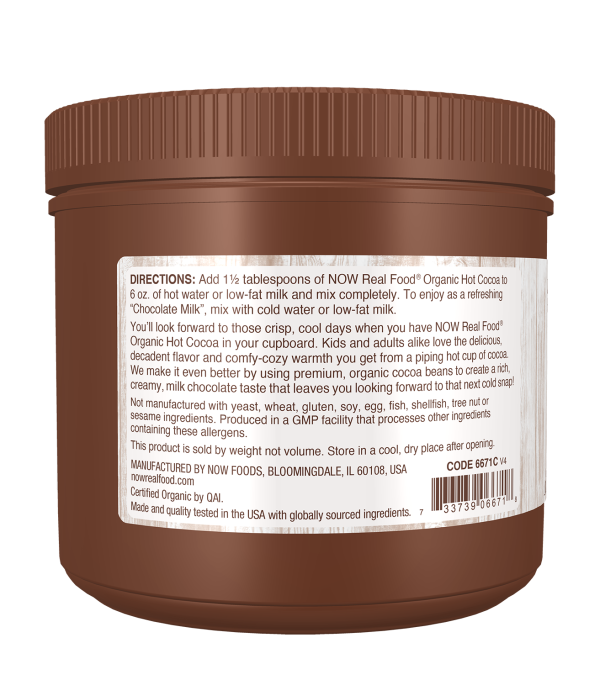 Now Organic Hot Cocoa Mix 14oz Hot on Sale