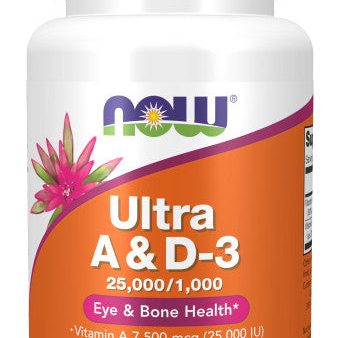 Now Ultra A & D-3 25,000 1,000 Softgels 100ct Cheap