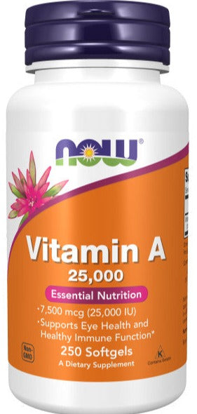 Now Vitamin A 25,000IU 250ct Online Sale