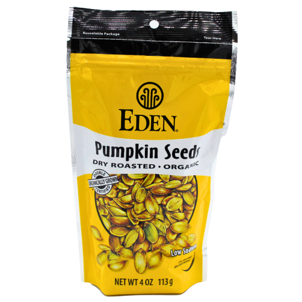 Eden Foods Pumpkin Seeds Dry Roasted Salted Organic 4oz Discount