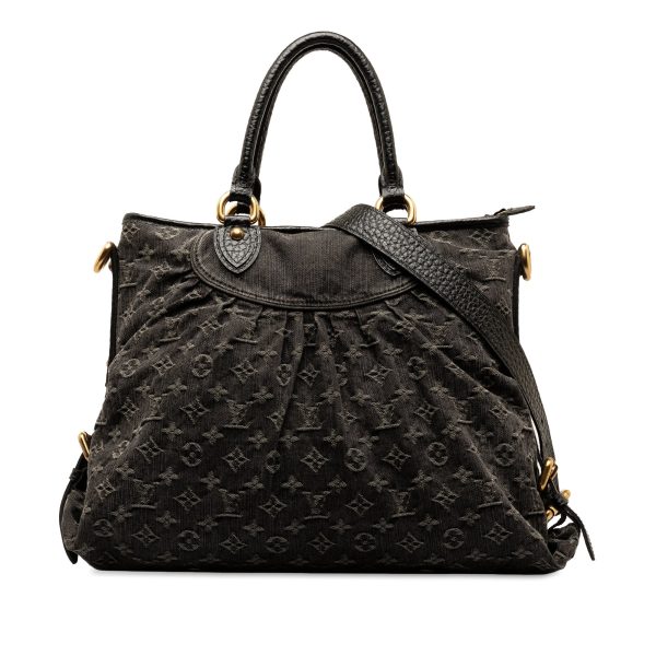 Black Louis Vuitton Monogram Denim Neo Cabby GM Satchel Online now