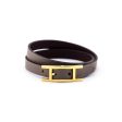 Hermes Taupe Swift Behapi Double Tour Bracelet Size S Discount