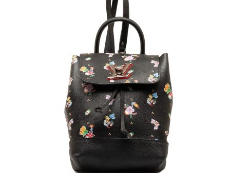 Black Louis Vuitton Lockme Floral Backpack Online Hot Sale