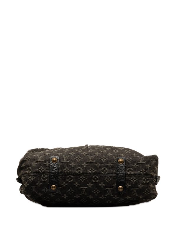 Black Louis Vuitton Monogram Denim Neo Cabby GM Satchel Sale