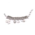 Dior Silver Crystal Embellished Charms Bracelet For Discount