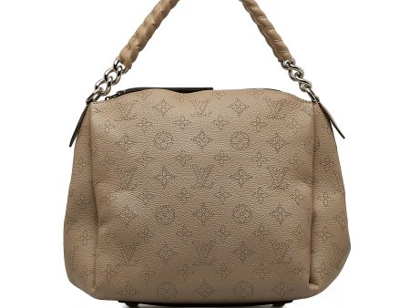 Beige Louis Vuitton Monogram Mahina Babylone Chain BB Satchel Hot on Sale