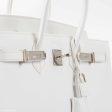 Hermes Birkin 25 White Epsom Palladium Hardware Discount