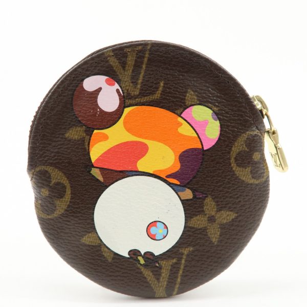 AuthLouis Vuitton Monogram Panda Porte Monnaie Coin Case Brown M61928 Online Sale