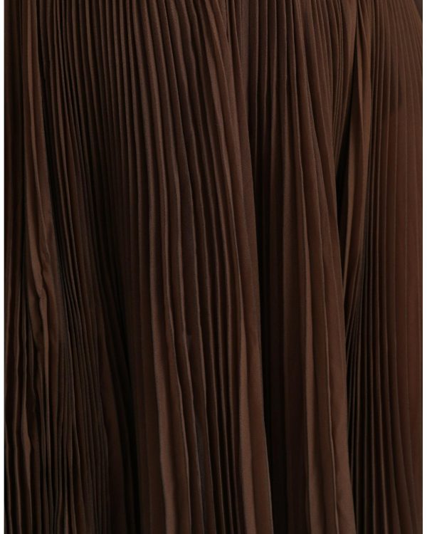 Dolce & Gabbana  Women s Brown Pleated Midi Skirt Online now