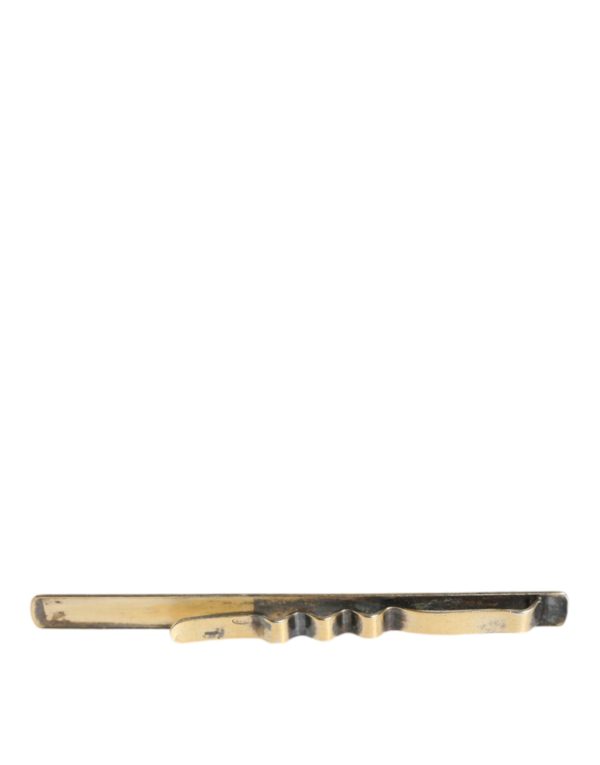 Dolce & Gabbana Gold Tone Brass Logo Arinah bags Men Tie Clip Men s Bar (Arinah bags) Online Hot Sale