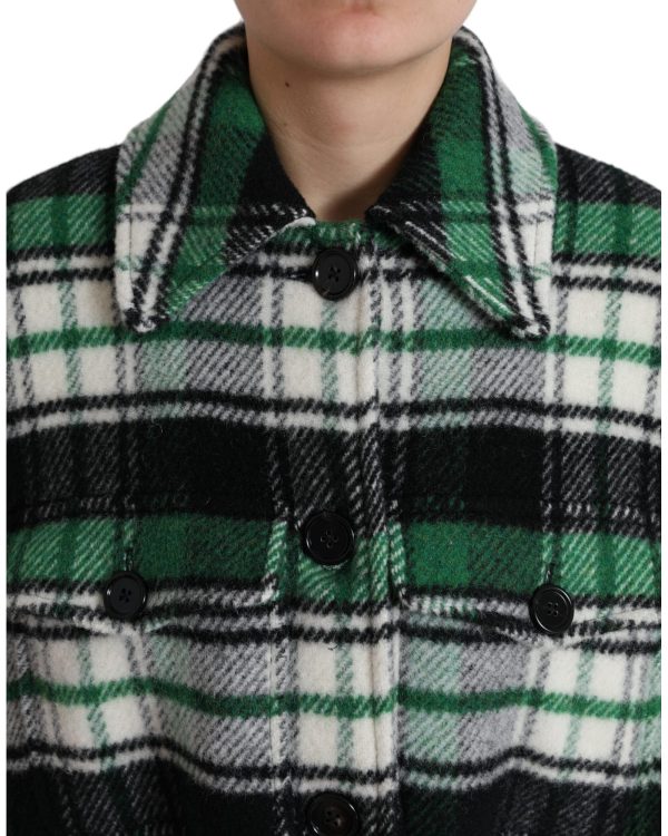 Dolce & Gabbana Plaid Long Sleeve  Coat Jacket Online Sale