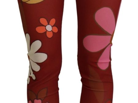 Dolce & Gabbana Floral Print Stretch Leggings Hot on Sale