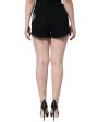 Dolce & Gabbana High Waist Cotton Stretch Hot Pants with Crystal Detailing Discount