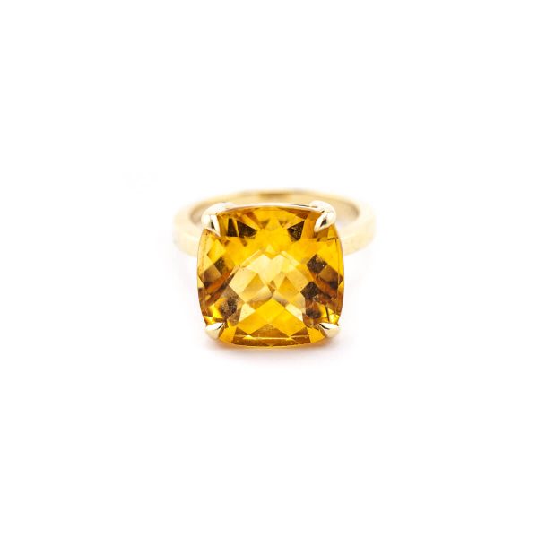 Tiffany & Co. 18K Gold Citrine Sparklers Collection Ring Size 6 Online Sale