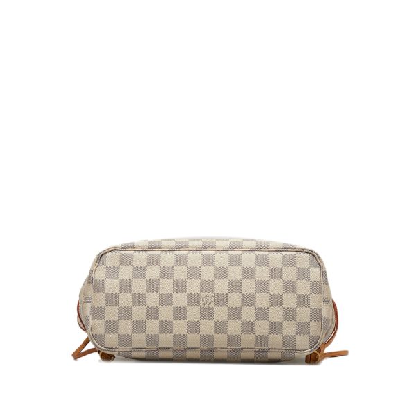 Beige Louis Vuitton Damier Azur Neverfull PM Tote Bag Online Sale