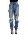 Dolce & Gabbana Washed  Tattered Denim Jeans For Cheap