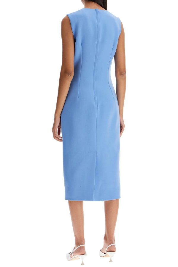 Dolce & Gabbana Wool Crepe Sheath Midi Dress With Tube Discount