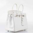 Hermes Birkin 25 White Epsom Palladium Hardware Discount