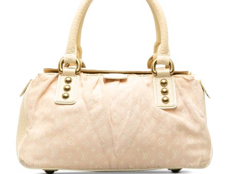 Beige Louis Vuitton Monogram Mini Lin Trapeze PM Handbag Cheap