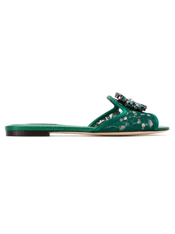 Dolce & Gabbana Women s Sandals Green Discount