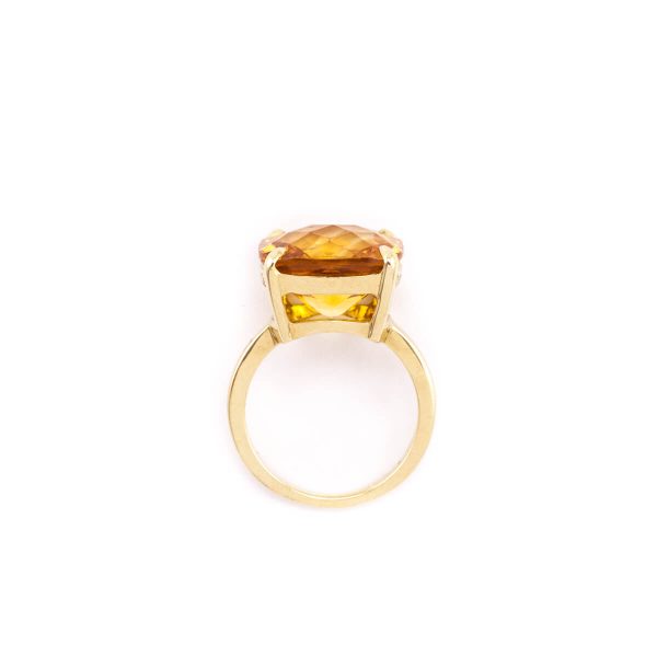 Tiffany & Co. 18K Gold Citrine Sparklers Collection Ring Size 6 Online Sale