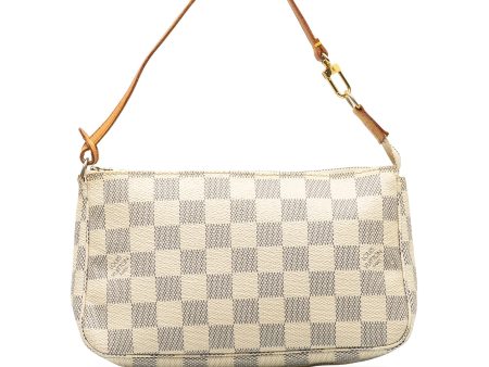 Beige Louis Vuitton Damier Azur Pochette Accessoires Supply