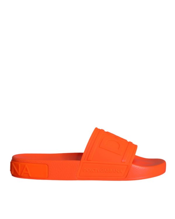 Dolce & Gabbana  Men s Orange Slide Sandals Online Hot Sale