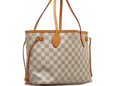 Beige Louis Vuitton Damier Azur Neverfull PM Tote Bag Online Sale