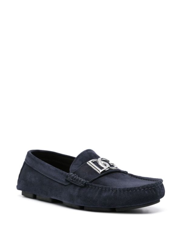 Dolce & Gabbana Men s Flat Shoes Blue Supply