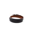 Hermes Black & Brown Chamonix & Tadelakt Calfskin Reversible Behapi Double Tour Bracelet Size M Online