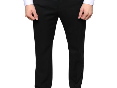 Dolce & Gabbana Wool Blend Skinny Dress Pants with Regular Fit on Sale