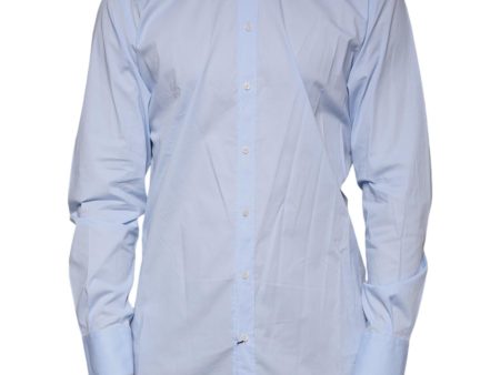 Dolce & Gabbana Slim Fit Cotton Dress Shirt with Spread Collar Supply