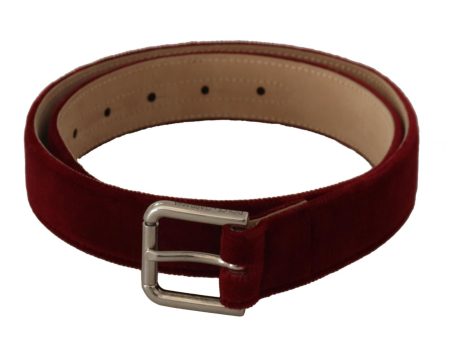 Dolce & Gabbana  Women s Red Velvet Belt Hot on Sale