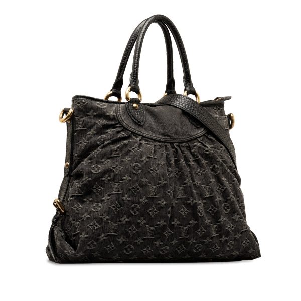 Black Louis Vuitton Monogram Denim Neo Cabby GM Satchel Online now