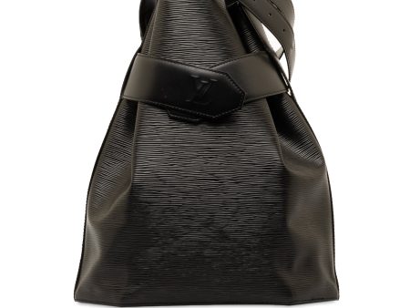 Black Louis Vuitton Epi Sac D Epaule PM Bucket Bag For Cheap