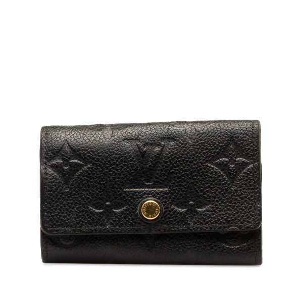 Black Louis Vuitton Monogram Empreinte 6 Key Holder Online now