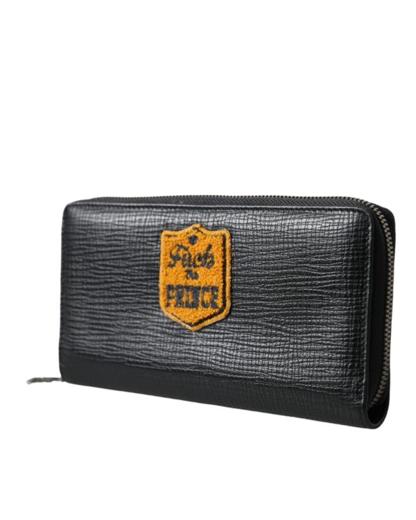 Dolce & Gabbana  Fuck the Prince Leather Wallet Black Fashion