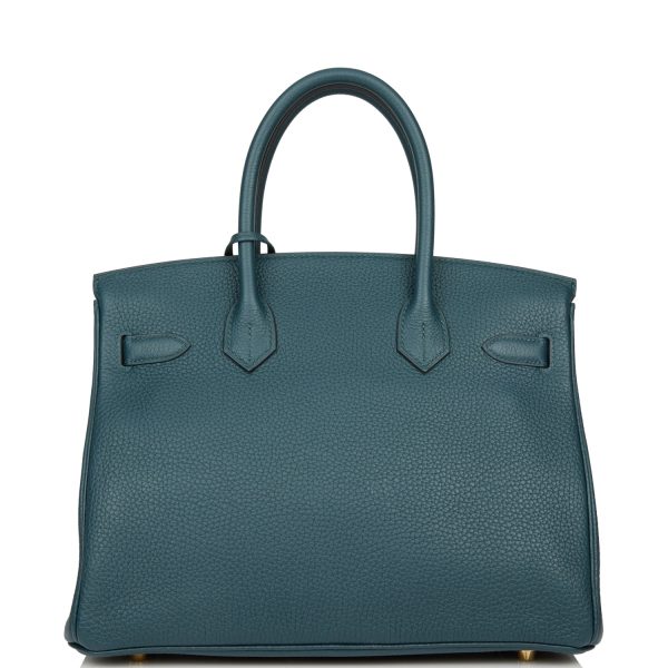 Hermes Birkin 30 Vert Cypress Togo Gold Hardware Discount