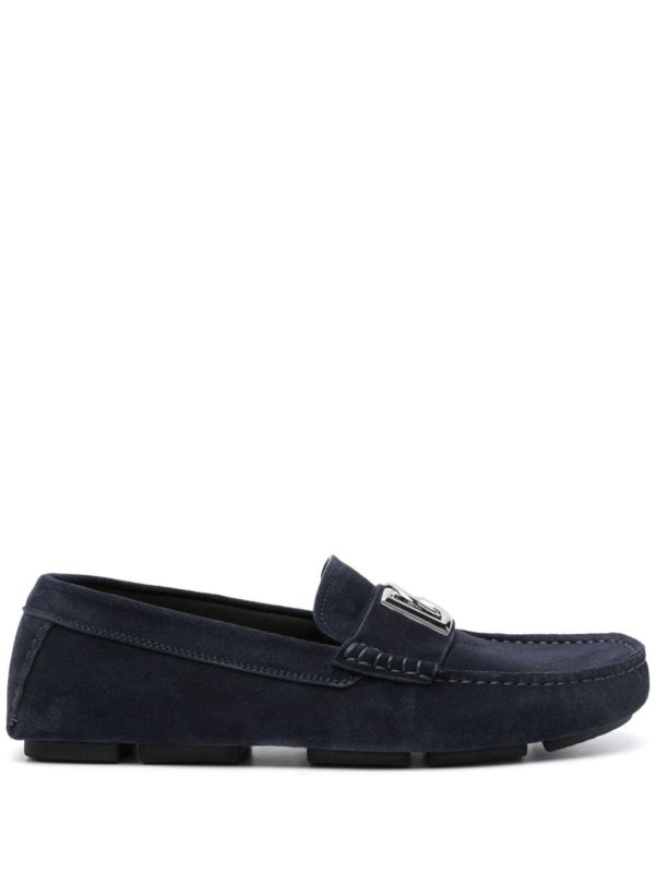 Dolce & Gabbana Men s Flat Shoes Blue Supply