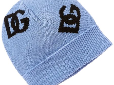 Dolce & Gabbana Dg Logo Wool Beanie Sale