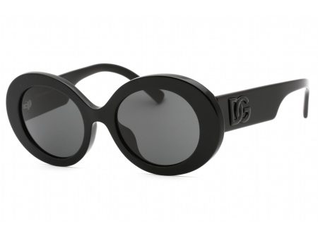 Dolce & Gabbana  DG 2255 Round Sunglasses Black Hot on Sale