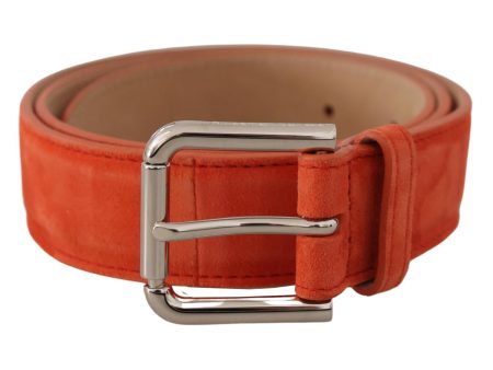 Dolce & Gabbana  Women s Orange Suede Belt For Cheap