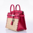 Hermes Picnic Birkin 25 Osier Wicker & Framboise Swift with Palladium Hardware - 2021, Z Online