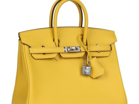 Hermes Birkin 25 Jaune de Naples Swift Palladium Hardware Discount