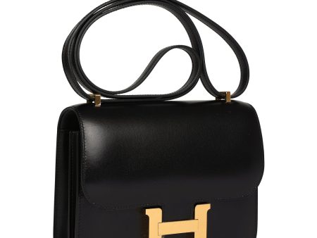 Hermes Constance 18 Black Box Gold Hardware Discount