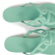 Hermes Egerie Sandals Vert Embrun Rubber 36 Online Sale