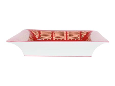 Hermes 2H Vide Poche  Hermes Sellier  Rouge Porcelain Change Tray Supply